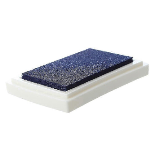 Blue Ink Pad Inkpad Rubber Stamp Finger Print Craft Non- 1