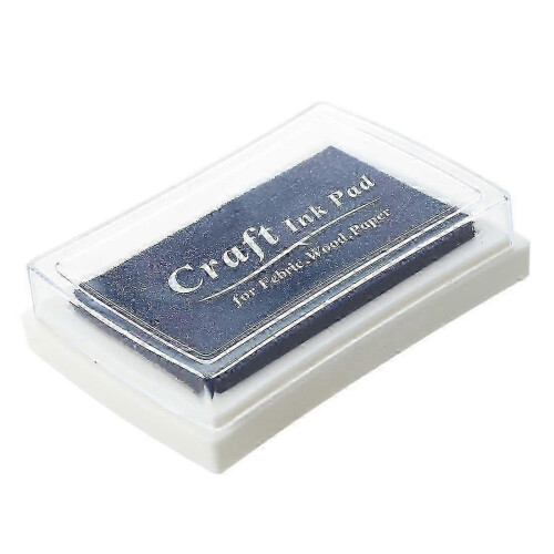 Blue Ink Pad Inkpad Rubber Stamp Finger Print Craft Non- 2