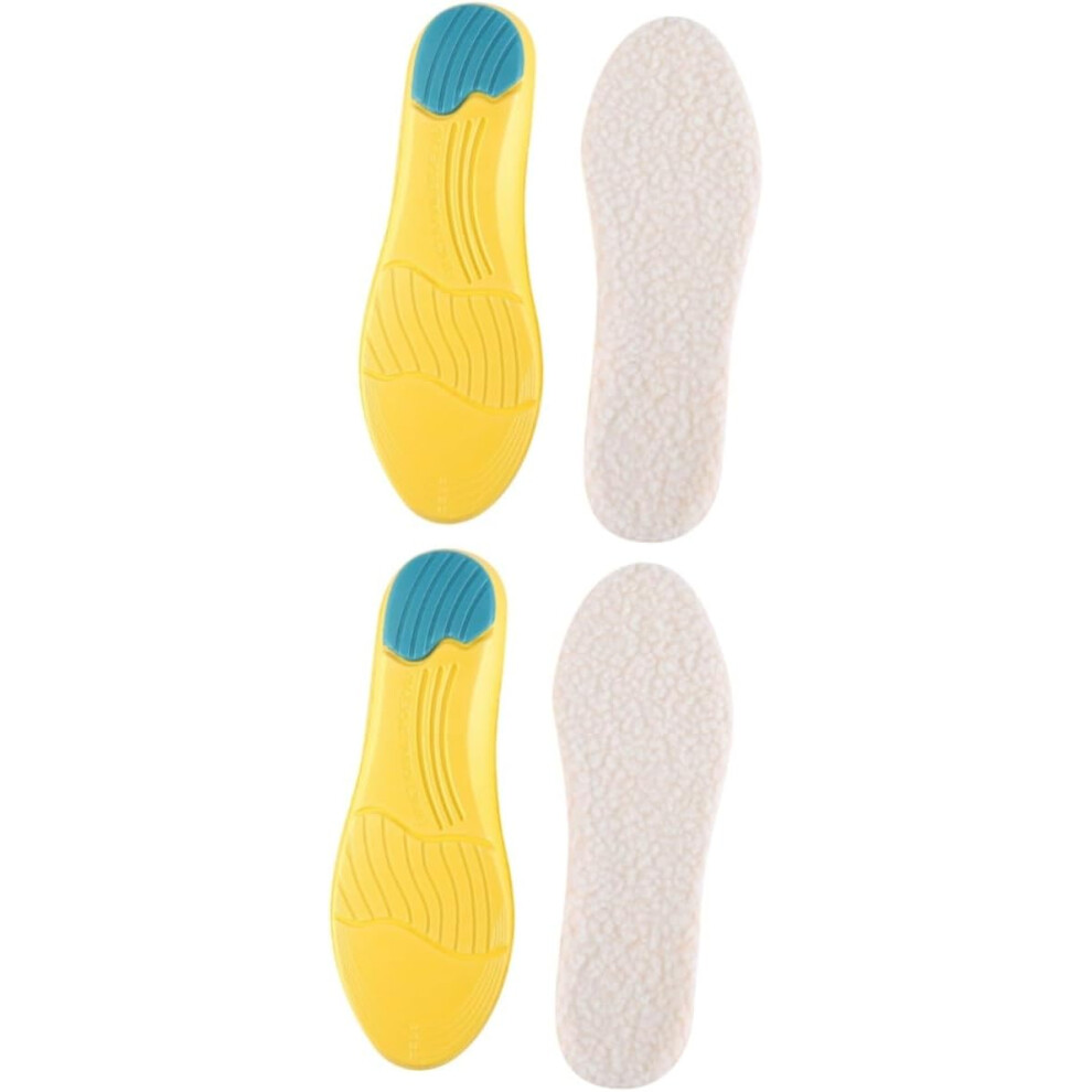 Hkhbjs 2Pairs Warm Winter Insoles For Sports Shoes Imitation Wool Cushions Foot Care Supplies S