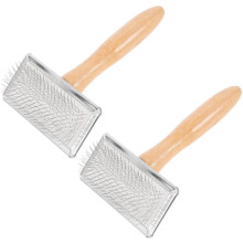 2-teiliges Nadelfilzpinsel-Set mit Holzgriff für Wollprojekte, Filzwerkzeuge