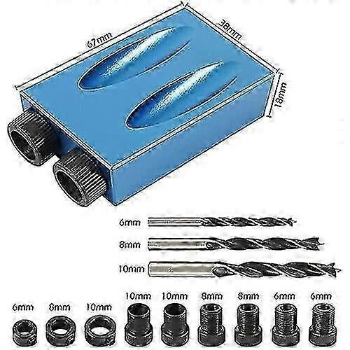 Inclined Drilling Jig Pack 15 Degree Angle Drive Pocket Hole 1