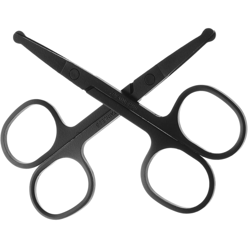 Hkhbjs 2Pcs Electric Nose Trimmer Men Grooming Scissors Stainless Trimmer Hair Tip Grooming Shears