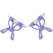 2 pinzas nasales de plástico, moldeador y alisador de nariz, herramienta azul para dar forma al puente nasal, para levantar y esculpir.
