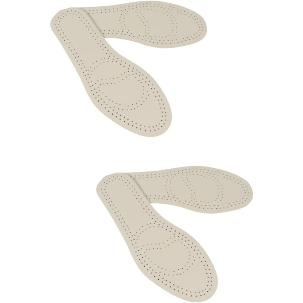 Hkhbjs 2Pairs Breathable Leather Insoles For Shoe Pads Sweat Absorption Damping Insoles Shock-Absorbing Shoe Pads