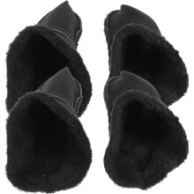 2pairs Veludo Sapato Tampas para Clogs de Inverno Sapatos Solitas Pelosas Insertos quentes para pés para o tempo frio