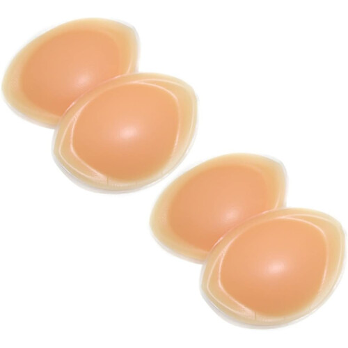 2 Pairs Removable Silicone Breast Pads Inserts Comfortable Breathable Pads