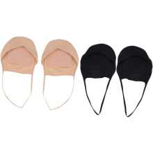 Unsichtbare Halbsocken für Damen, 4er-Pack Zehenpolster mit Fersenriemen, unsichtbare Zehensocken