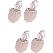 2 Paar elastische Tanzschuhe mit halber Sohle für Balletttraining, Zehenschuhe für Damen, professioneller Zehenschutz