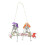 Halloween Plastic Skeleton Skeleton Haunted House Set Decoration Pendant 2
