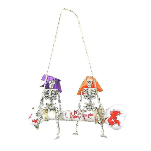 Halloween Plastic Skeleton Skeleton Haunted House Set Decoration Pendant 1