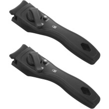 Lot de 2 poignées de rechange pour casseroles, en bakélite noire, amovibles et portables, pouvant être suspendues.