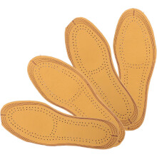2 Paar atmungsaktive Leder-Einlegesohlen für Damen und Herren, weiche, flexible Schuheinlagen aus Schweinsleder