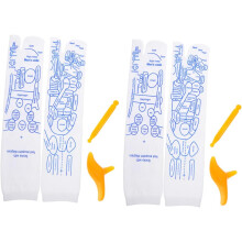 2 Sets Reflexzonenmassage-Socken mit Akupressur-Fußpflege-Werkzeug, einstellbare gezielte Schmerzlinderung