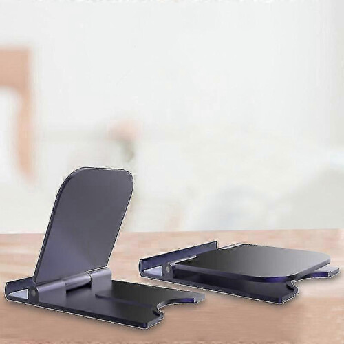 Portable Phone Stand Adjustable Foldable Tablet Mount Phone Holder Cradle Dock Tools(black) 1