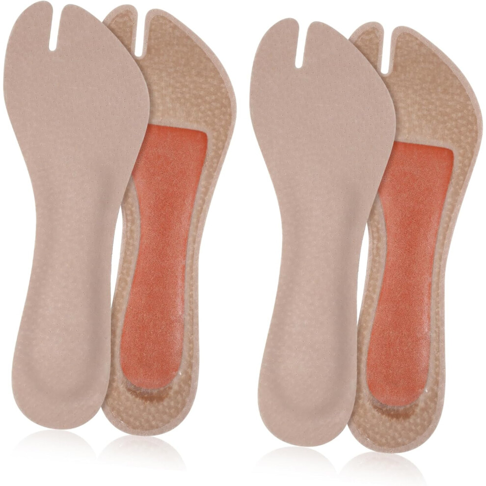 Hkhbjs 2 Pairs Adhesive Sandal Insoles Cushioned Foot Inserts Non Slip Support Insoles