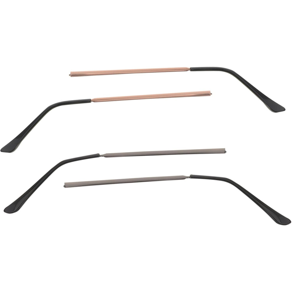 Hkhbjs 2 Pair Metal Eyeglasses Replacement Arms Temple Legs For Frames Stylish Gunmetal Metal Eyewear Repair