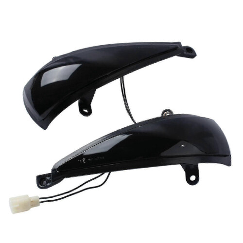 2x Dynamic Black Wing Mirror Led Indicators For Honda Civic Mk8 05-2012 2