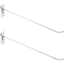 2 Stück Metall-Lochwandhaken, 5 mm dick, 30 cm lange Schrauben, robuste Wandhaken