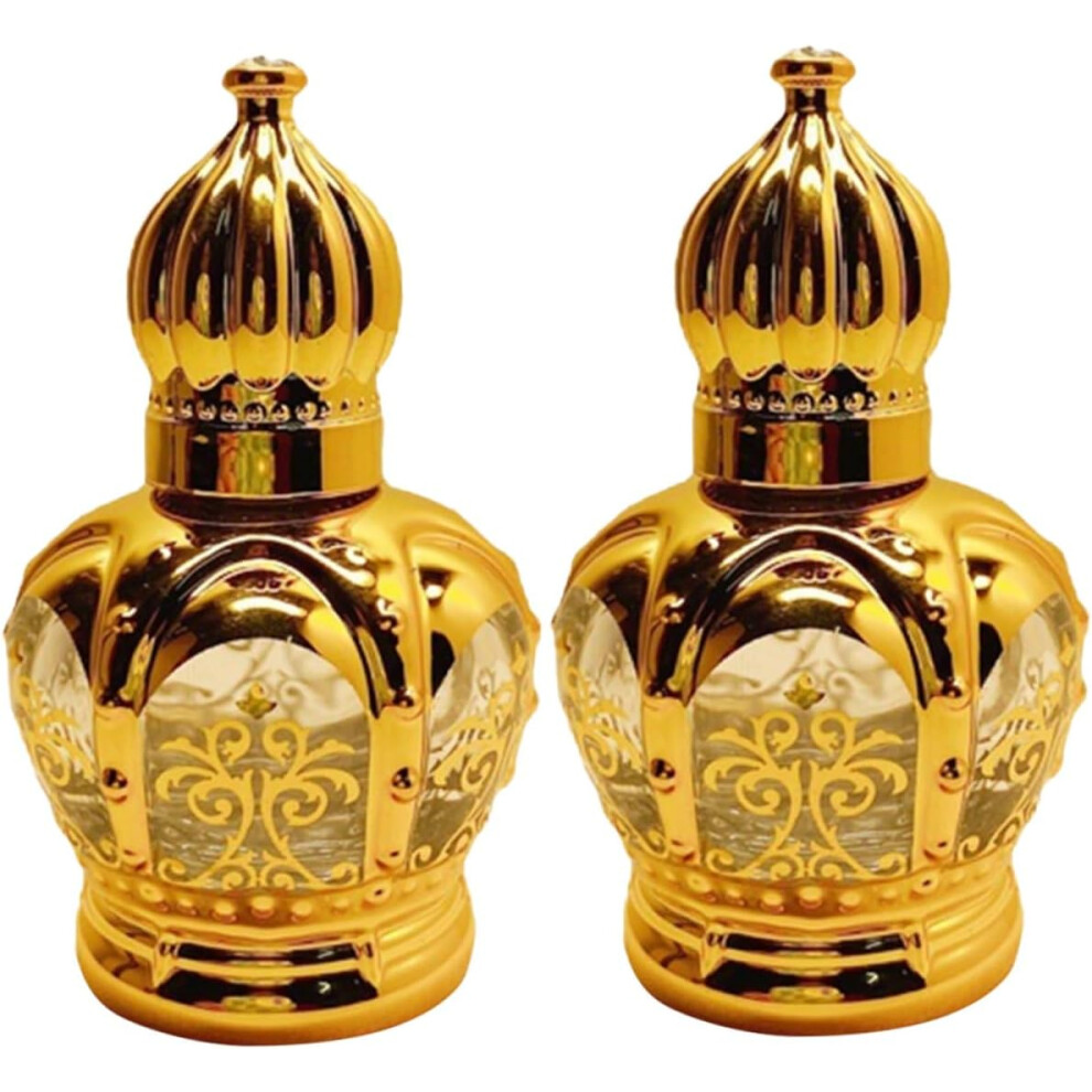 Hkhbjs 2Pcs Dispensing Bottle Empty Glass Perfume Roller Bottles Essential Oil For Travel Toiletry Accessories