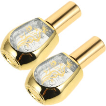 2 Stück 10ml Glasparfümflaschen, nachfüllbar, tragbar, Sprühflasche für Aromatherapie