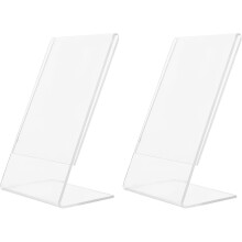 2er-Pack Acryl-Bilderrahmen, Preisschildrahmen, Fotohalterung, Tischdekoration