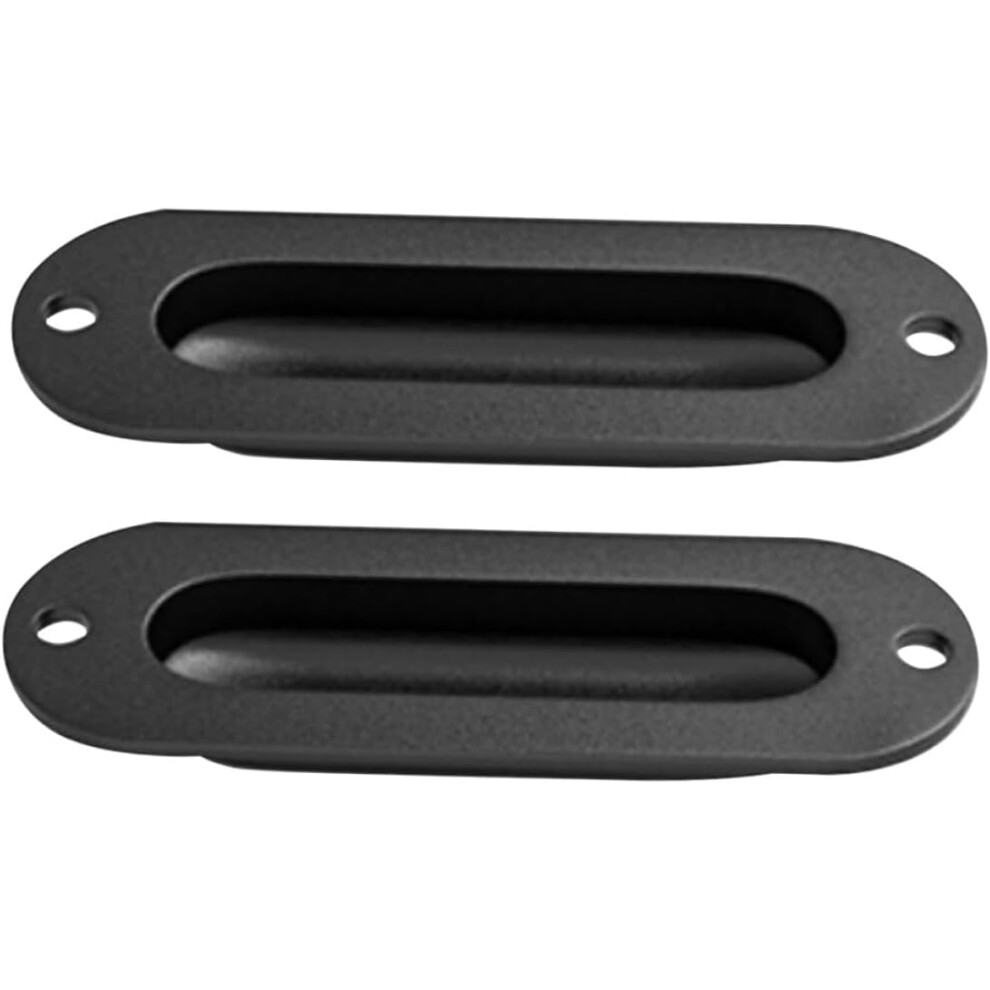 2Pcs Recessed Barn Door Pull Handles Hidden Cabinet Grip Furniture Pulls Round Flush Pocket Handles 5455468307447