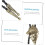 Vintage Χάλκινο Wolf Bolo Tie Neck Αλυσίδα Κολιέ Western Διακόσμηση για Άνδρες και Γυναίκες 3