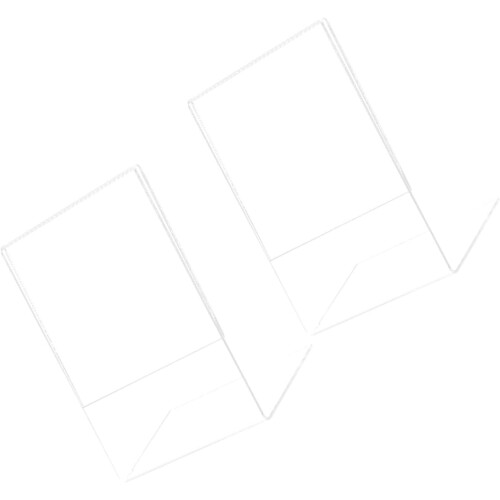 2 Stück A5 Acryl-QR-Code-Schildhalter für Tischfotos