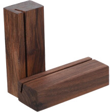2 Stück Deckelhalter für Puzzleboxen aus Holz, 2 mm Schlitz, 8 cm x 3 cm Holzsockel, Puzzlezubehör