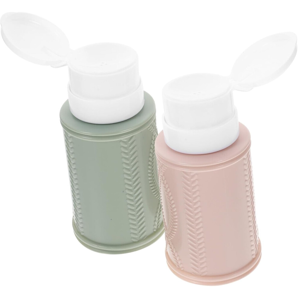 Hkhbjs 2Pcs Refillable Nail Polish Remover Dispensers Pump Bottles With Wide Mouth