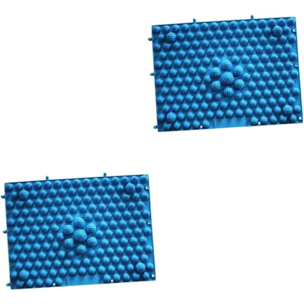 Hkhbjs Blue 2Pcs Reflexology Foot Massage Pad For Blood Circulation And Acupressure Mat