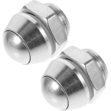 Lot de 2 soupapes de décharge pour autocuiseur, en acier inoxydable, diamètre intérieur de l'écrou de 14 mm, polyvalentes