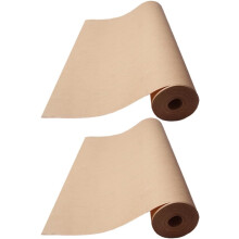 2 Rollen braunes Kraftpapier, 30 cm x 10 m, mehrfarbige DIY-Bastelverpackungsbögen