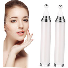 2 Stück 20 ml nachfüllbare Rollkugelflaschen für ätherische Öle, reisefreundlich, perlmuttweiß, für Make-up und DIY-Kosmetik