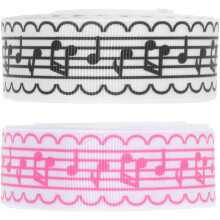 2 Rollen Bastelband, multifunktionales Geschenkband, strapazierfähiges Polyester, verschiedene Farben, kreatives Design