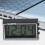 Reloj universal con pantalla LCD, reloj electrónico digital ABS para el salpicadero del coche. 3