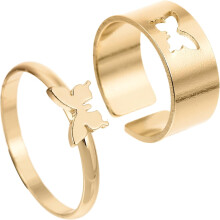 2er-Set Partnerringe für Verliebte – Modische Ringe für Hochzeiten – Romantische Geschenke zum Valentinstag