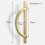 2pcs Gold Cabinet Pulls Drawer Pulls Half Moon Shape Cabinet Pulls Drawer Dresser Handles Kitchen Cupboard Handles A-YuJia 2