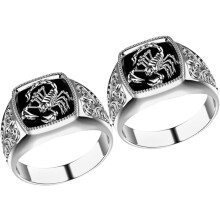 2 Vintage-Skorpionringe für Herren – Stilvoller Schmuck, Geschenkidee für Jubiläen und besondere Anlässe, elegante Präsentation