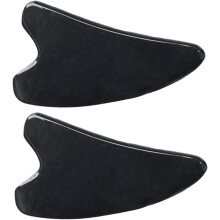2 Stück Hornschaber-Schabeplatten für Gesichtsmassage, professionelle Gua-Sha-Platten, Schabebrett