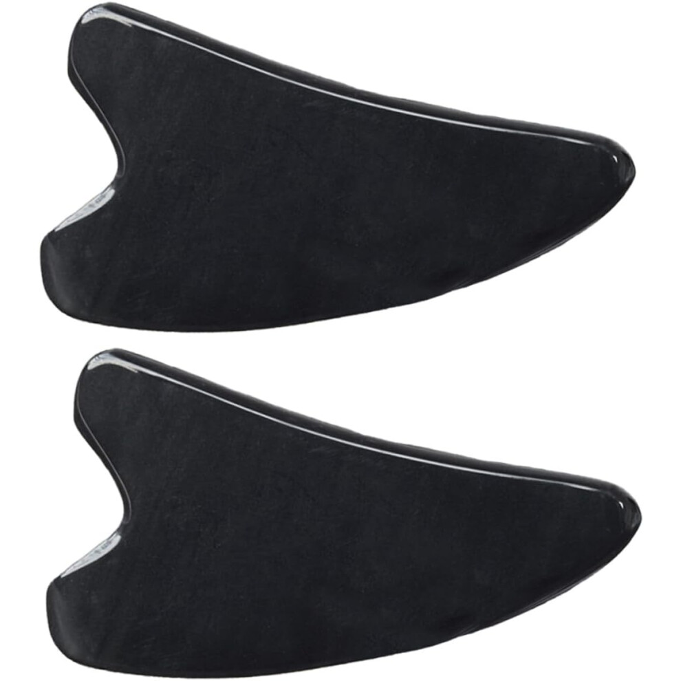 Hkhbjs 2Pcs Horn Scraper Beauty Scraping Plate For Face Massage Professional Gua Sha Plate Scraping Board