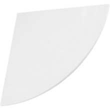 Eckregal zur Wandmontage, 25 cm, PVC, fächerförmig, kreatives Design, kippsicher, geeignet