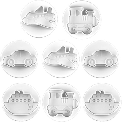 2 Sets Kunststoff-Kuchenformen, DIY-Backformen, Schokoladen-Springformen