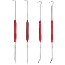2 Sets Mini-Häkelnadeln aus Aluminiumlegierung mit gerändelten Griffen