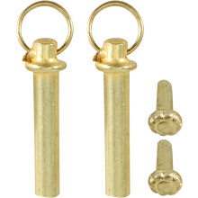 2 Sets 15 mm Gold Klappventilatorwellen-Nieten und -Muttern Reparaturset für Handventilatoren Bastelzubehör