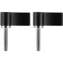 2 Stück L-förmige Kameraschrauben aus Aluminiumlegierung mit Außengewinde M4x20mm, verstellbar