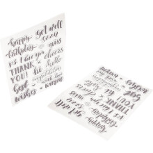2 Sets Silikon-Alphabetstempel, DIY-Scrapbooking-Stempel für Tagebuch- und Buchdekoration, englische Buchstaben
