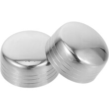 2 Stück Cocktail-Shaker-Deckel, Schüttelbecher-Abdeckung, 350 ml, Edelstahl, tragbar, wiederverwendbar, silberfarben