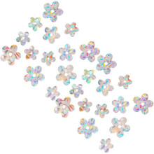 adesivi per finestre con motivo floreale arcobaleno prismatico, pellicola decorativa antistatica anticollisione per vetri