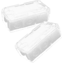 2er-Set Uhrenetuis für Herren, transparente Präsentationsbox mit Polsterung, robuster Organizer
